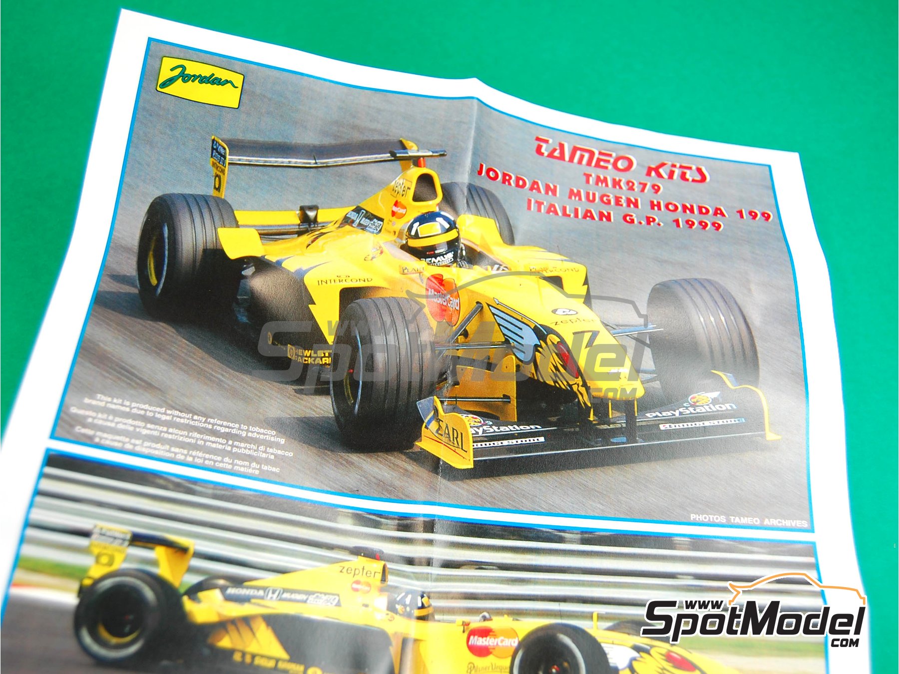 Tameo Kits TMK279: Car scale model kit 1/43 scale - Jordan Mugen